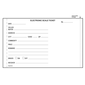 Electronic Scale Tickets