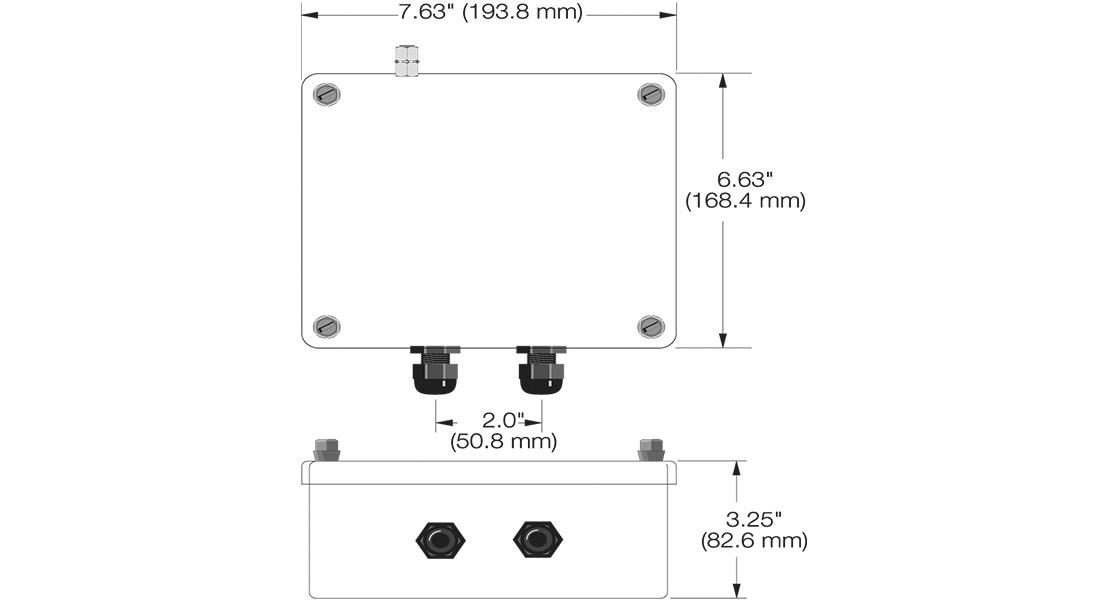 UJB3T6 DC Transient Protector Dimensions