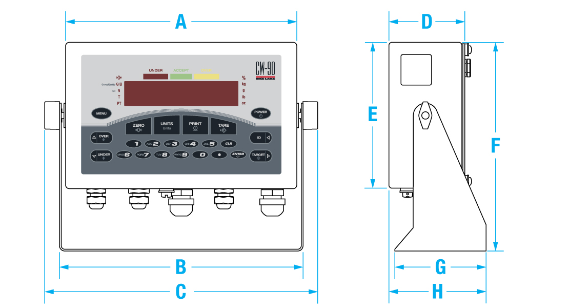 RICE LAKE CW-90 Weight Indicator