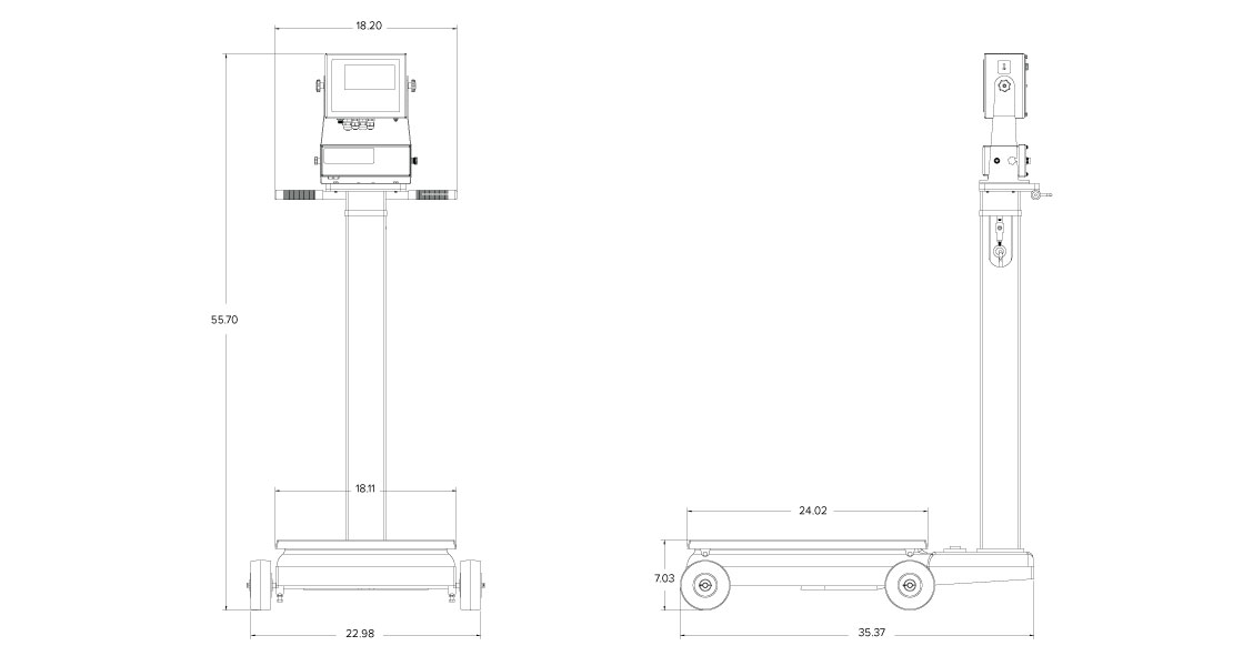RICE LAKE RL1200 IS Intrinsically Safe Electromechanical Portable Beam Scale