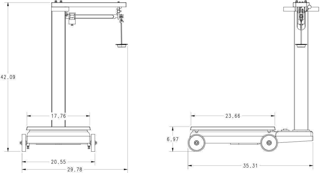 RICE LAKE RL1200 Mechanical Portable Beam Scale