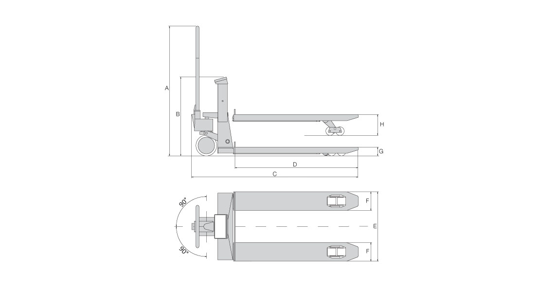 RICE LAKE RL-HPJ Hand Pallet Jack Scale