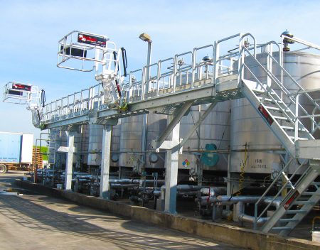 Single hatch truck loading systems by some tank vessels.