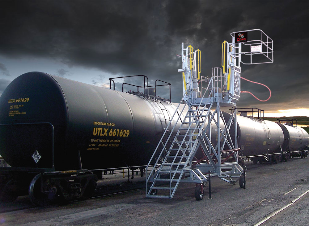 A buzzard transloading portable system.