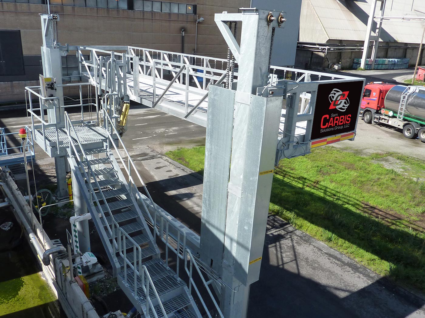 A Carbis elevated tanker truck platform.