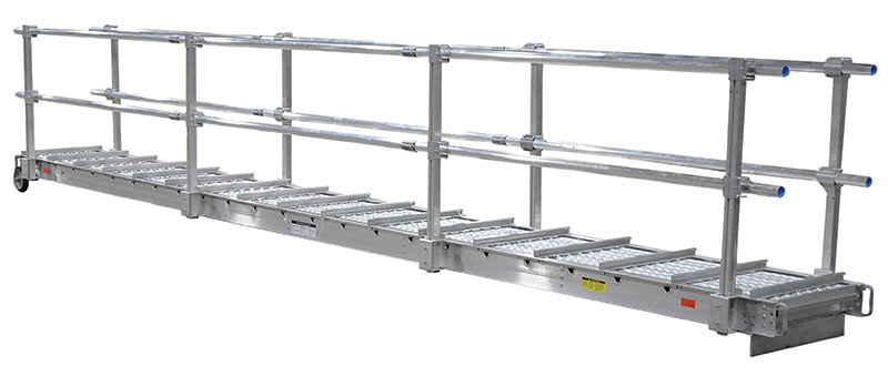 A marine straight truss gangway.