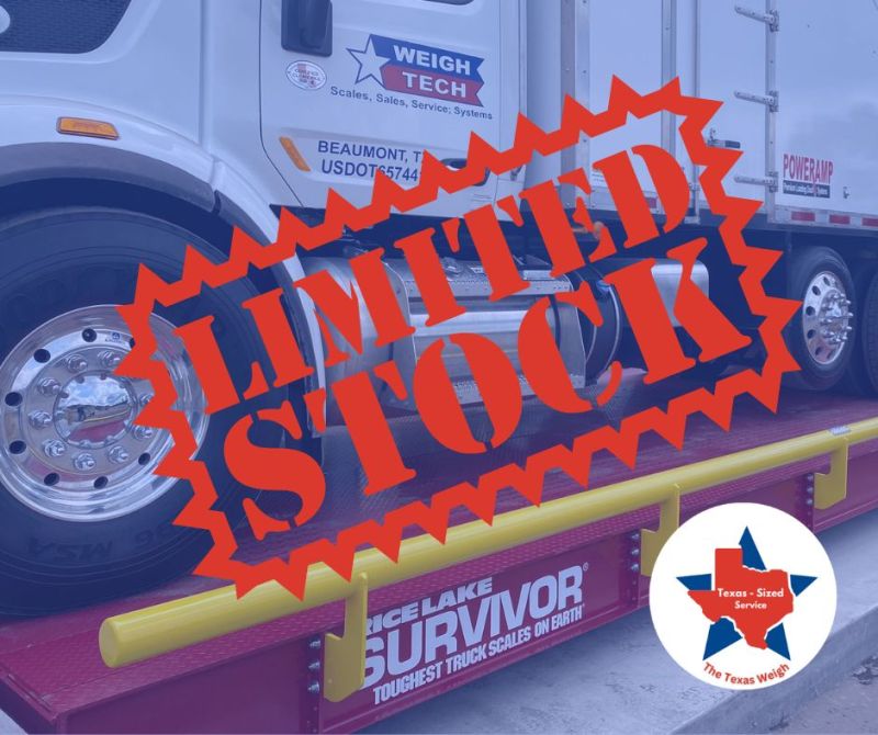 Rice Lake Survivor Commercial Truck Scales limited stock.