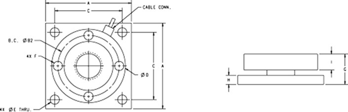 RL9000TWM Series specification diagram for 150,000 to 200,000 lb Dimensions.